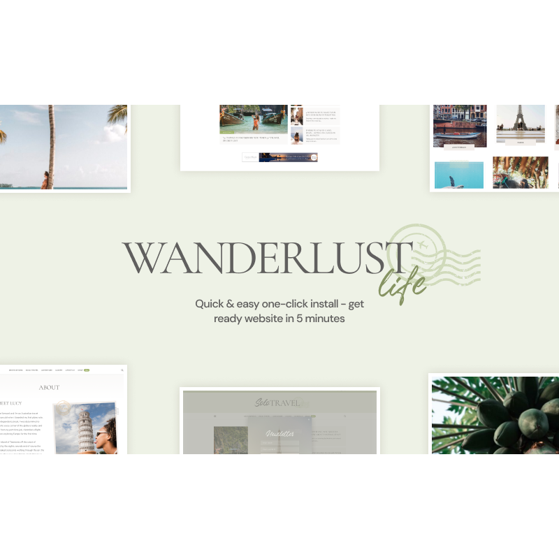Wanderlust Life - Nomad and Travel Blog WordPress Theme