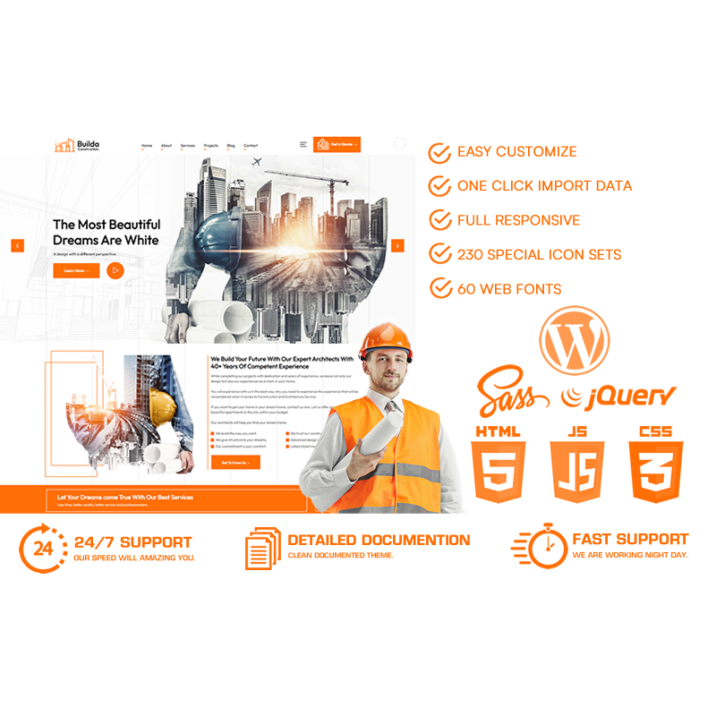 Builda - Construction & Architecture WordPress Theme