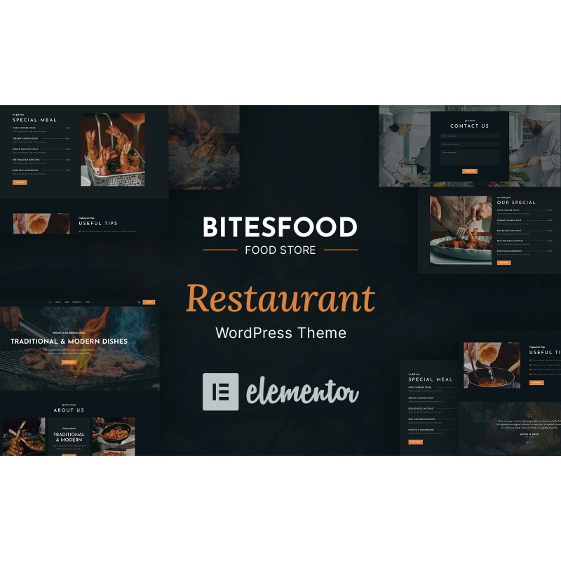 Bitesfood - Cafe and Restaurant WordPress Theme
