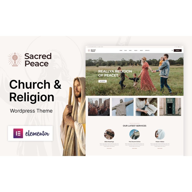Sacred Peace - Religion and Church WordPress Theme
