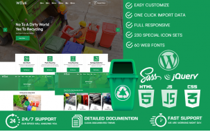 Wasti - Waste Pickup & Disposal Services WordPress Theme