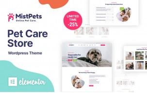 MistPets - Animal Care & Pet WordPress Theme
