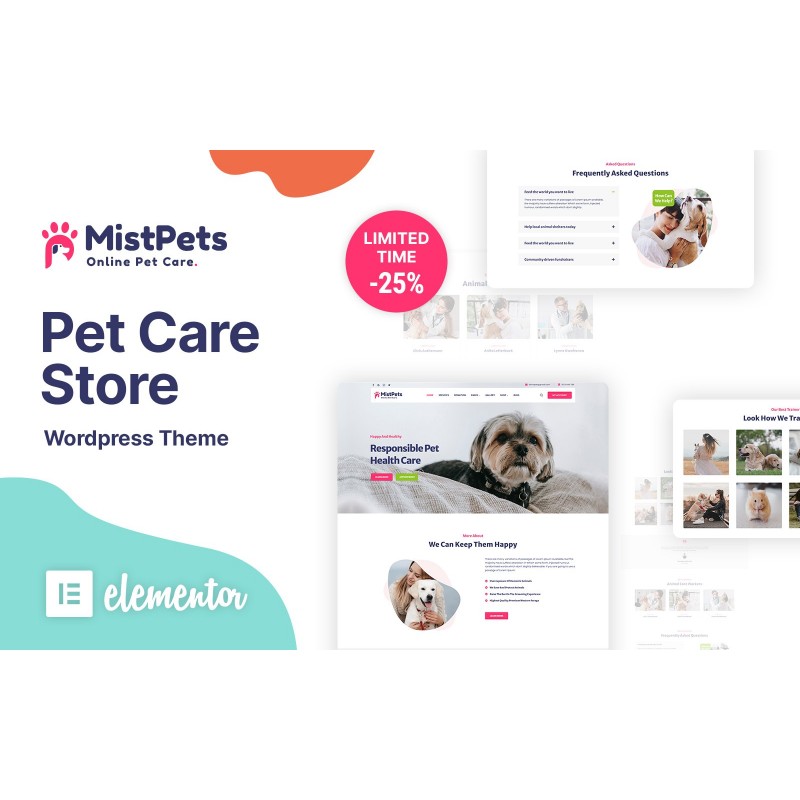 MistPets - Animal Care & Pet WordPress Theme