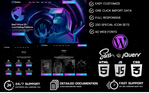 Metan - Metaverse WordPress Theme
