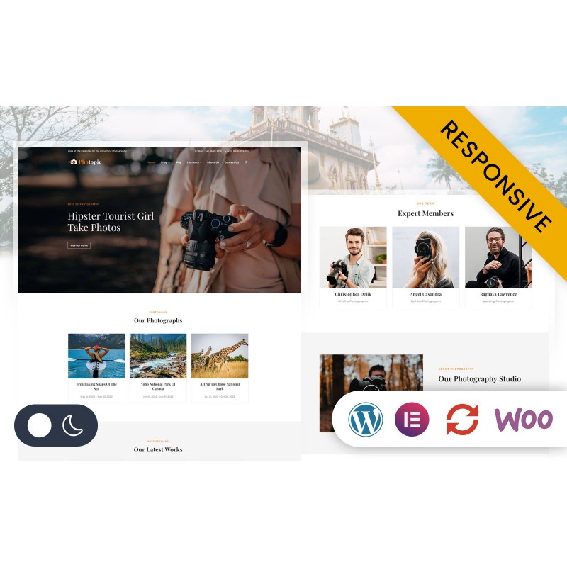 Photopic - Photography Studio Elementor WordPress Responsive Theme