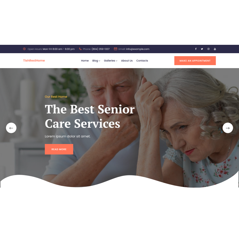 TishRestHome - Rest Home WordPress Theme