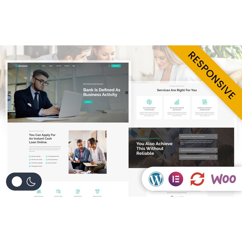 Bankpier - Credits, Loan and Finance Banking Elementor WordPress Responsive Theme