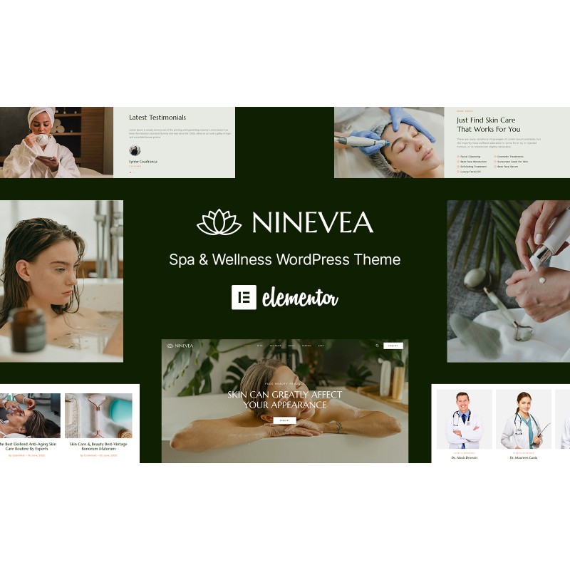 Ninevea - Spa & Massage Salon Beauty WordPress Theme