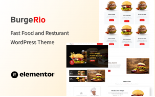 Burger - Fast Food and Restaurant One Page WordPress Theme