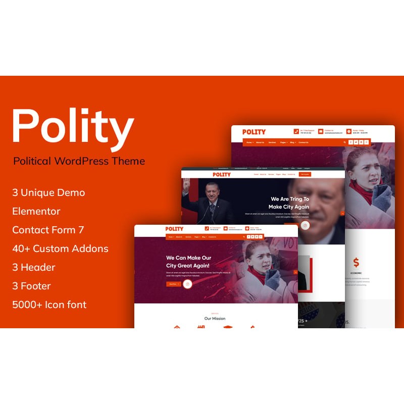 Polity - Political WordPress Theme