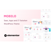Mobilo - Saas, Apps landing and IT Solution One Page WordPress Theme