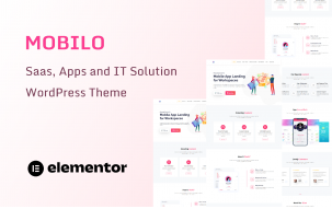Mobilo - Saas, Apps landing and IT Solution One Page WordPress Theme