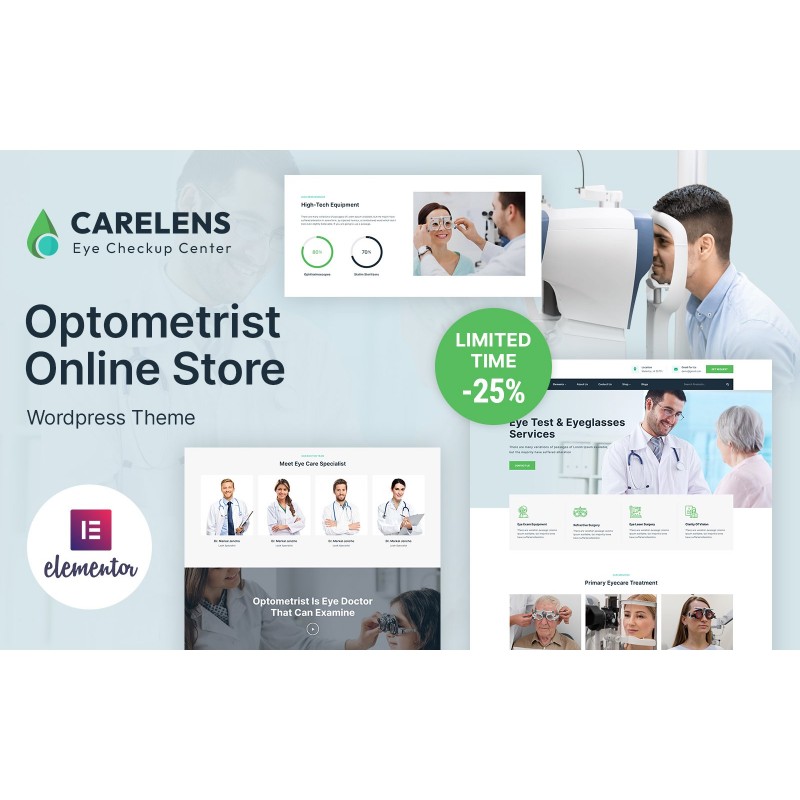Carelens - Optometrist and Eye Care WordPress Theme