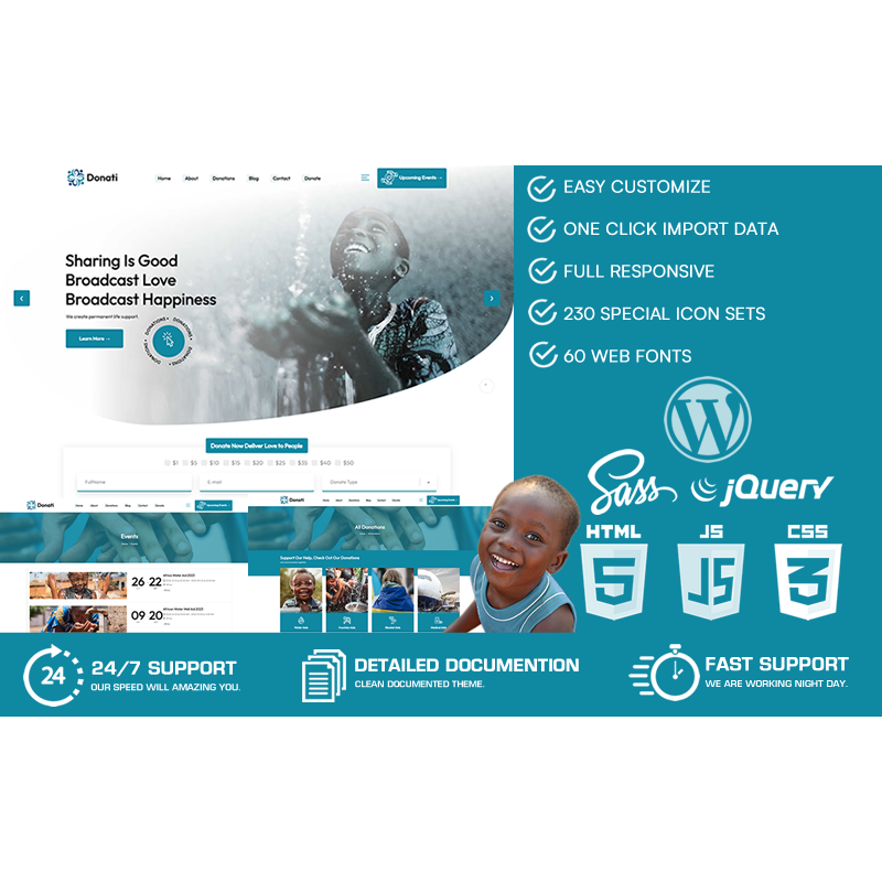 Donati - Charity & Donation WordPress Theme