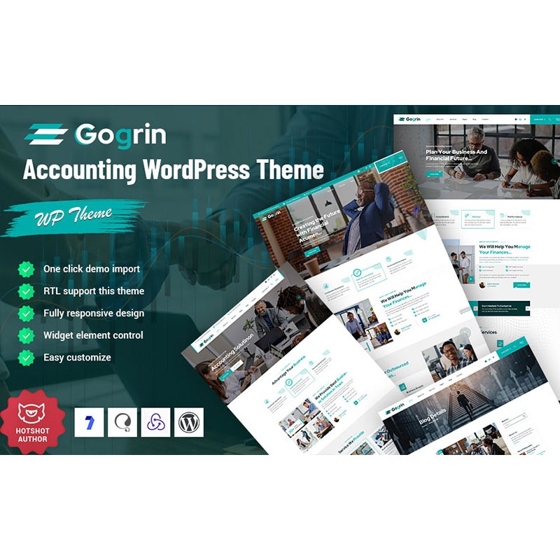 Gogrin - Accounting Responsive WordPress Theme