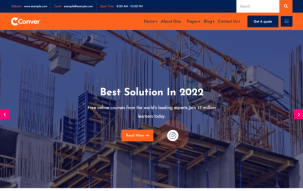 Conve - Construction WordPress Theme