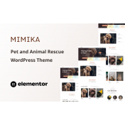 Mimika - Pet and Animal Rescue One Page WordPress Theme