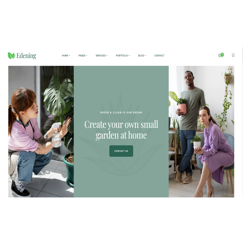 Edening - Landscape Gardening WordPress Theme