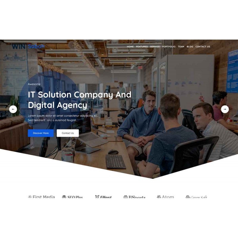 Sabah - IT Solution Landing Page WordPress Theme