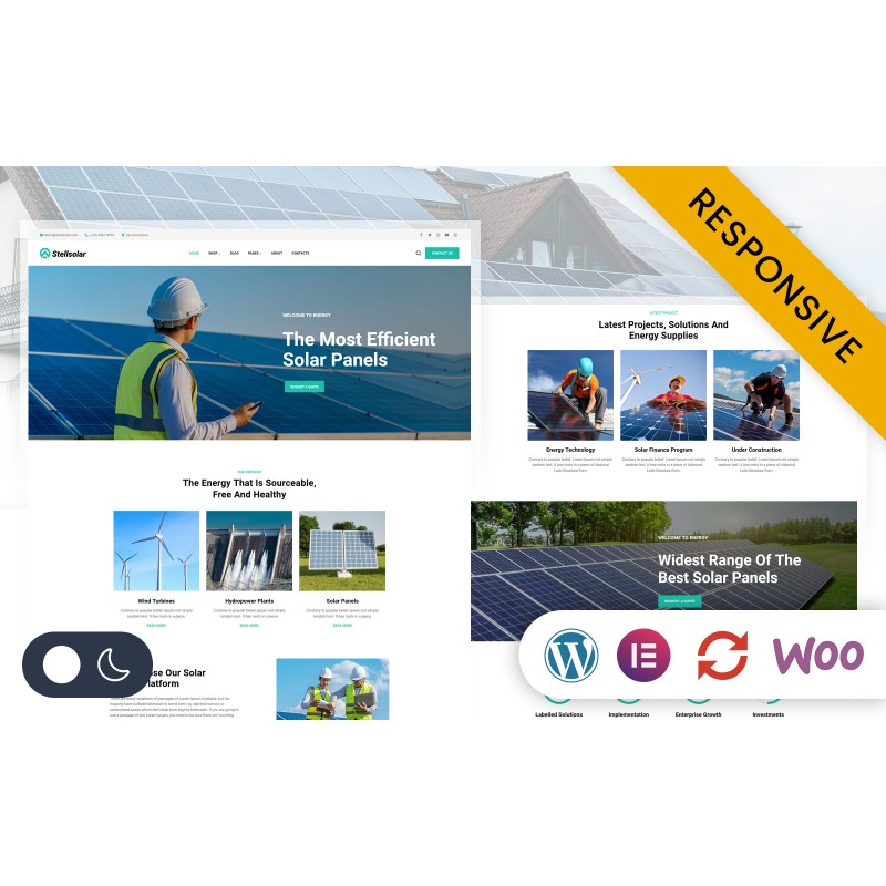 Stellsolar - Solar Panel & Green Energy Elementor WordPress Responsive Theme