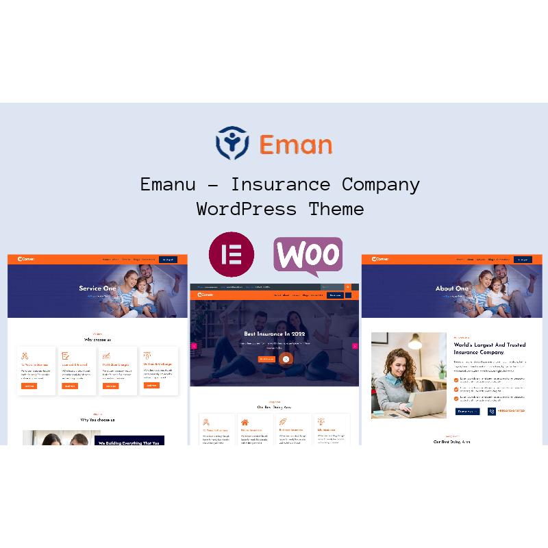 Emanu - Insurance Company WordPress Theme