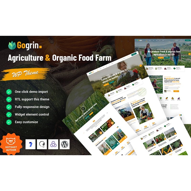 Gogrin - Agriculture and Organic Food WordPress Theme
