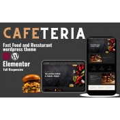 Cafeteria- Fast Food And Resturant WordPress Responsive Theme
