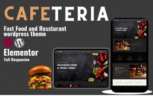 Cafeteria- Fast Food And Resturant WordPress Responsive Theme