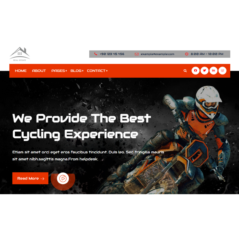 Himeu - Bike Club Elementor WordPress Theme