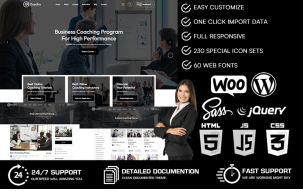 Coacha - Coaching & Online Courses WooCommerce WordPress Theme