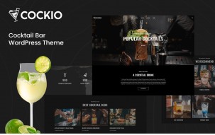 Cockio - Restaurant and Cocktail Bar WordPress Theme