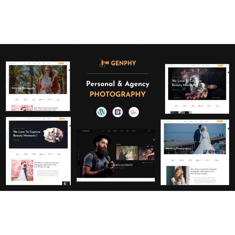 Genphy - Photography WordPress Theme