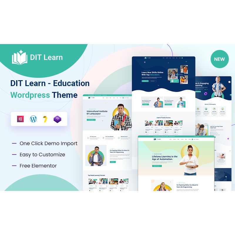 DiT-Learn - Education & Online Courses WordPress Theme