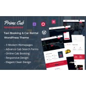 Prime Cab - Taxi Booking & Car Rental WordPress Theme