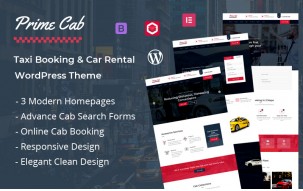 Prime Cab - Taxi Booking & Car Rental WordPress Theme