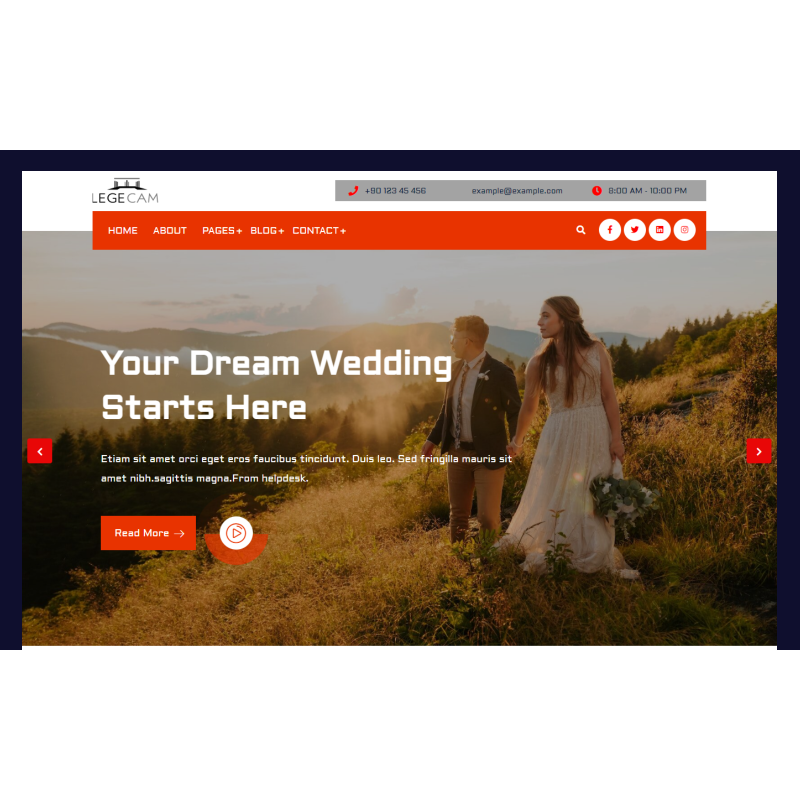 Legec - Portfolio Photo Gallery, Wedding WordPress Theme