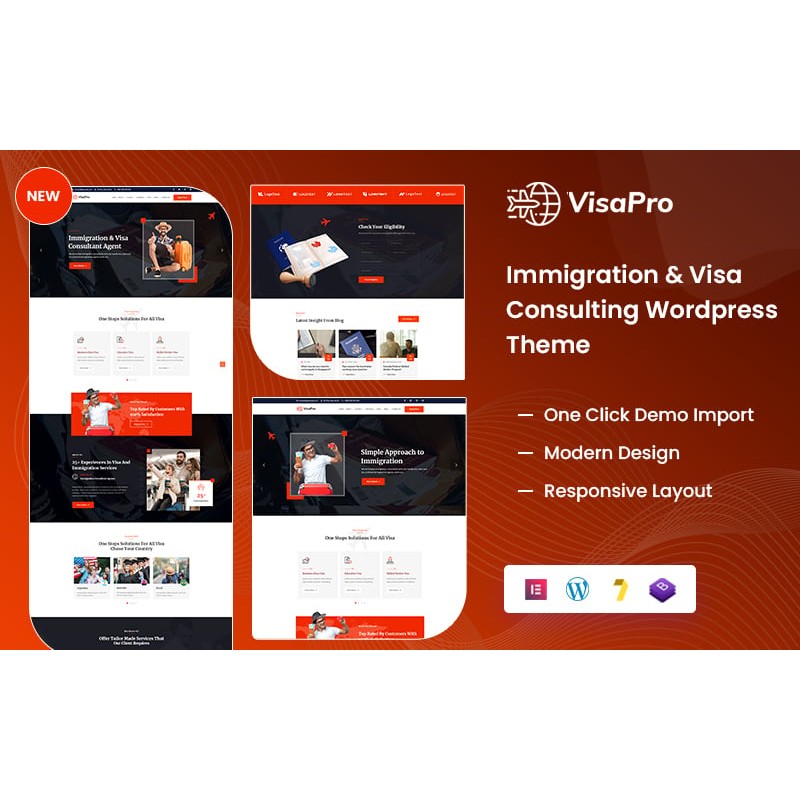 Visa & Immigration Service WordPress Theme