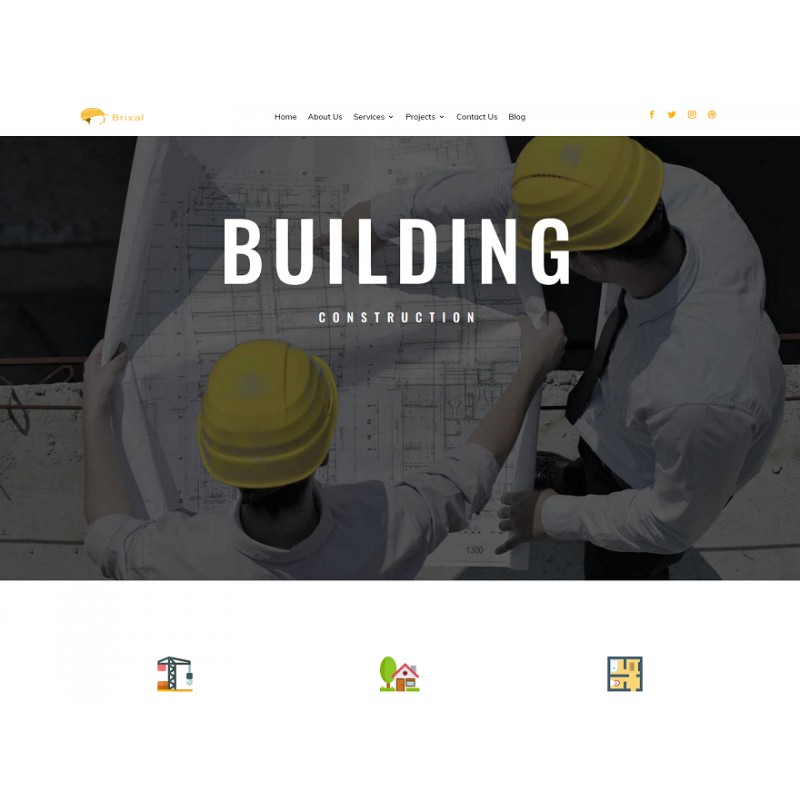 Brixel Building Construction WordPress Theme