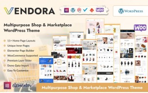Vendora - Big Multipurpose Shop Marketplace WordPress Theme