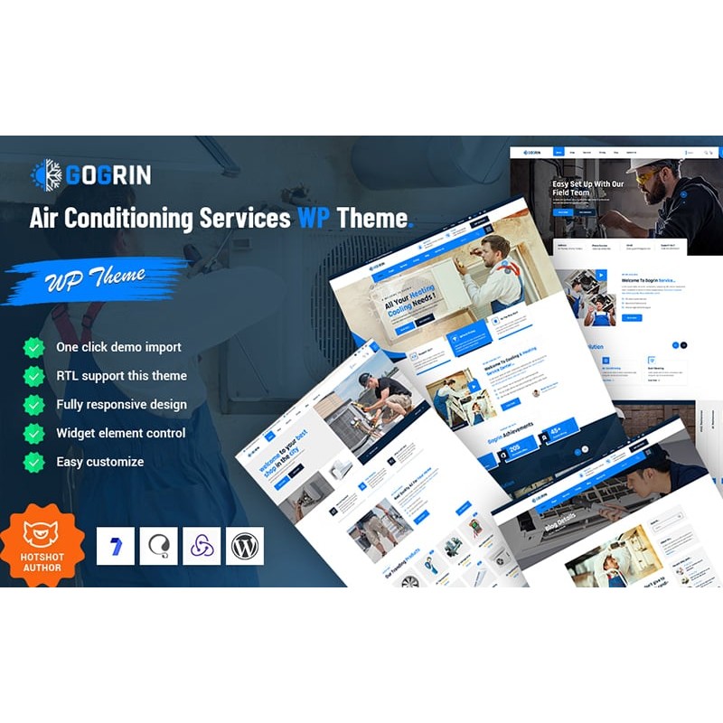 Gogrin - Air Conditioning Services WordPress Theme