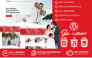 Wedda - Wedding Planner WordPress Theme