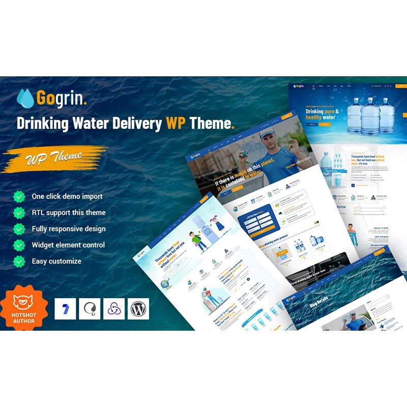 Gogrin - Drinking Water Delivery WordPress Theme