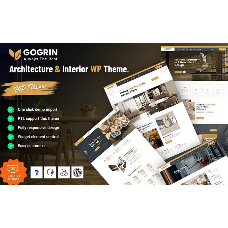 Gogrin - Architecture and Interior Design WordPress Theme