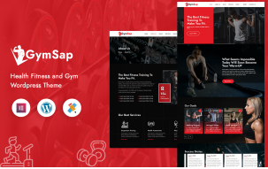 Gymsap Health Fitness and Gym Wordpress Theme