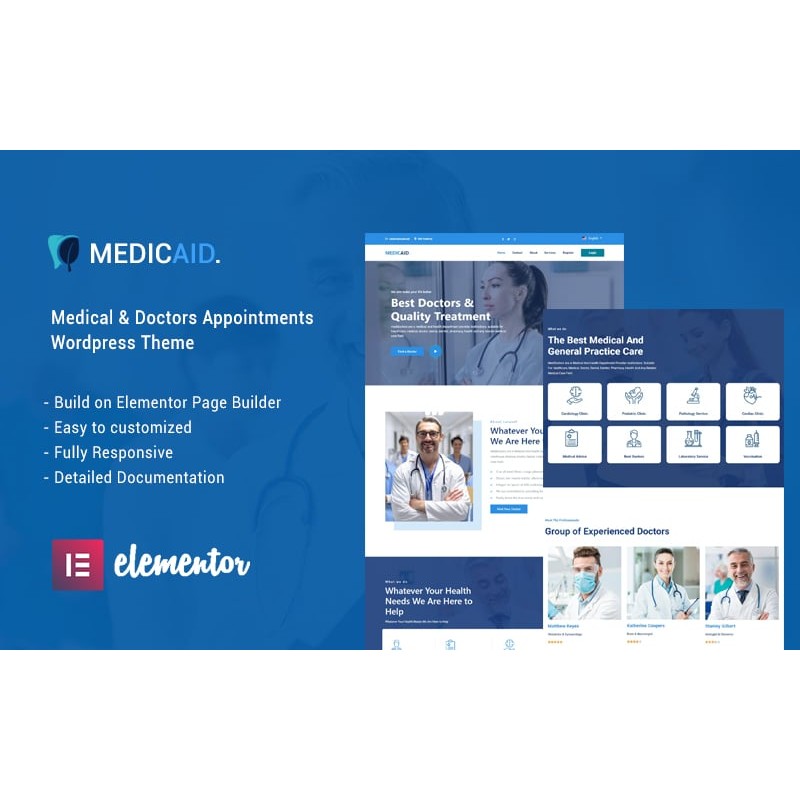 Medicaid - Medical Services & Doctor Checkup Wordpress Theme