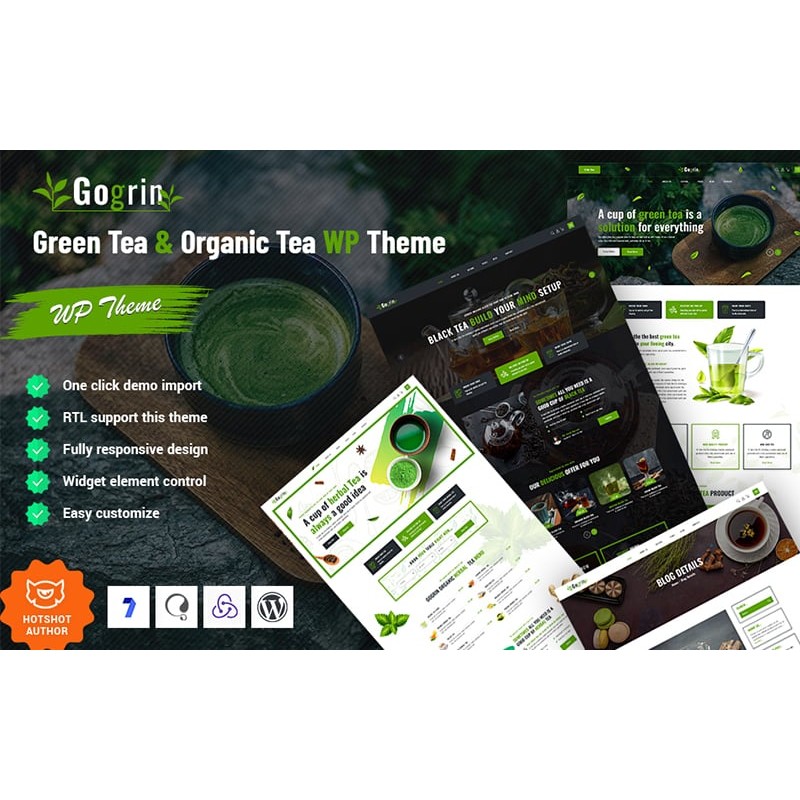 Gogrin - Green Tea and Organic Tea WordPress Theme