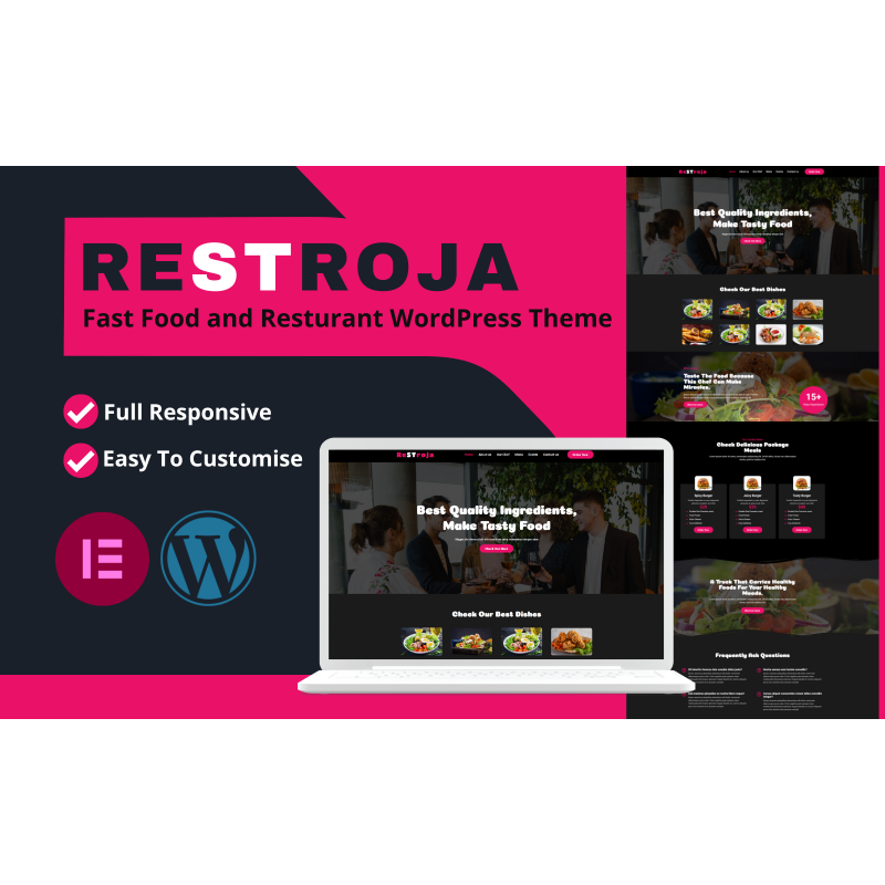 Restroja Fast Food And Resturant Full Responsive Wordpress Theme