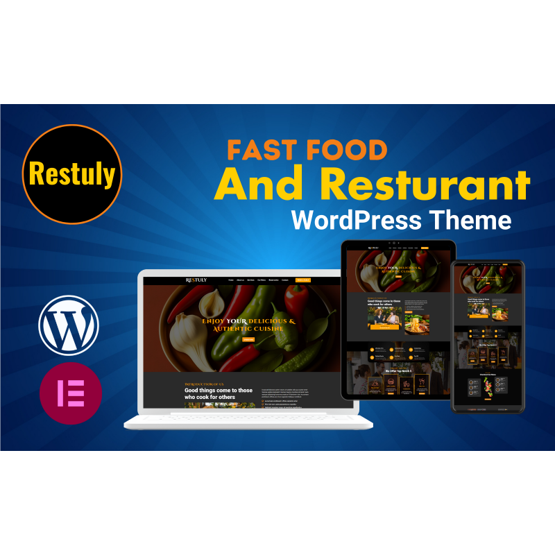 Restuly Fast Food And Resturant Full Responsive Wordpress Theme
