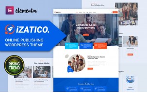 Izatico Marketing and Publishing Companies WordPress Theme