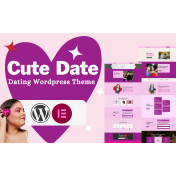 Cute-Date Dating Portfolio and Landing Page WordPress theme